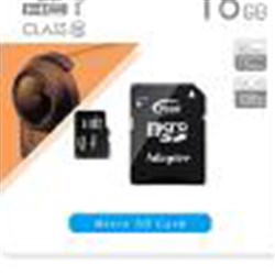 Team Group Micro SDHC 16GB Memory Card With Adapter Black
