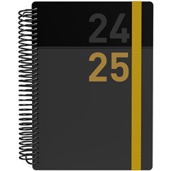 Collins Delta Financial Year Diary A5 Week To View Yellow 2024/2025