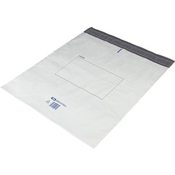 Protext Polycell Plastic Courier Bag 500mm x 550mm White Pack of 50