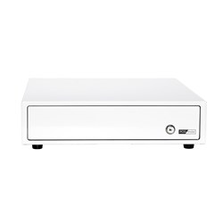 POS-mate Cash Drawer Push to Open Gloss White
