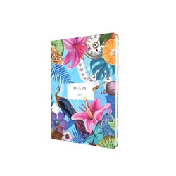 Collins Maximalism Calendar Year Diary A5 Week To View Blue 2025