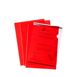 Marbig Ultra Letter File A4 Polypropylene Red Pack Of 10