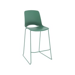 OLG Vista Rise Barstool With Moss Steel Frame And Moss Polypropylene Seat And Back