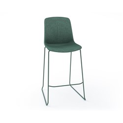 OLG Vista Rise Barstool With Moss Steel Frame Moss Upholstered Seat And Back