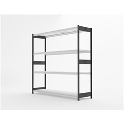 Steelco T-Span Shelving Starter Bay 1110W x 600D x 2100mmH Grey