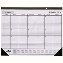 Office Choice Desk Planner 550 x 530mm Month To View White 2026