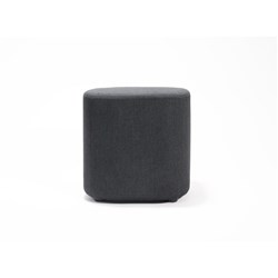 Rapidline Kali Square Ottoman 450W x 450D x 450mmH Charcoal Fabric