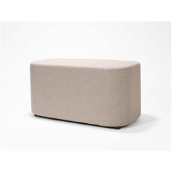Rapidline Kali Rectangular Ottoman 900W x 450D x 450mmH Stone Fabric