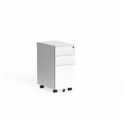 OLG Tempo Mobile Pedestal 2 Drawer 1 File Narrow 300W x 450D x 600mmH White