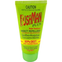 Bushman Plus Insect Repellent DryGel 80% Deet With Sunscreen 75g Tube Box Of 12
