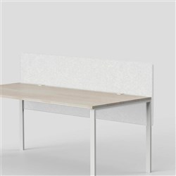 Visionchart SANA Serenity Altitude Dual Desk Screen 1200W x 12D x 600mmH Frost