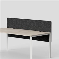 Visionchart SANA Serenity Altitude Dual Desk Screen 1200W x 12D x 800mmH Shadow