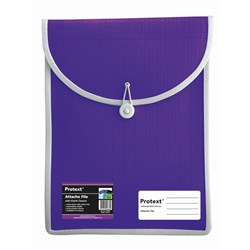 Protext Attache File With Elastic Closure 340 x 225mm Purple