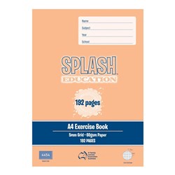 Splash Education Grid Book A4 5mm 192 Page
