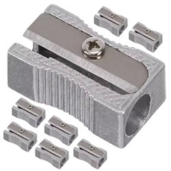 Bibbulmun Pencil Sharpener 1 Hole Metal Silver