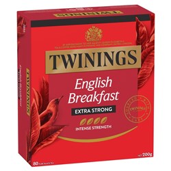 Twinings English Breakfast Extra Strong Tea Bags Box Of 80