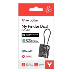 Verbatim My Finder Dual TSA Lock For Apple or Android Black