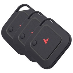 Verbatim My Finder Dual Wireless Tracker For Apple Or Android Black Pack Of 3