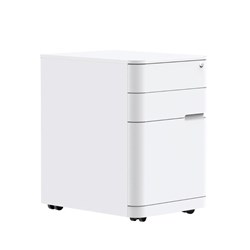 Buro MyWorkSpace Mobile Pedestal 2 Drawer 1 File 395W x 520D x 600mmH White