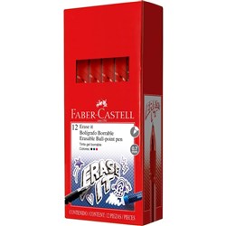 Faber-Castell Erase It Erasable Gel Pen Fine 0.7mm Red