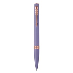Parker Meridian Twist Ballpoint Pen Lilac Barrel Pink Gold Trim Blue Refill