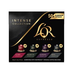 L'OR Espresso Coffee Capsules Intense Collection Box Of 50