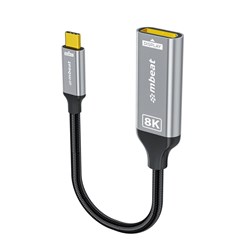 Mbeat ToughLink USB-C to DP Adapter 8K 15cm Space Grey