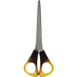 Marbig Dura-Sharp Scissors Small 158mm (6.25Inch) Amber Handle
