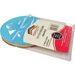 Kinder Circles Matte 120mm 80gsm Assorted Pack of 100