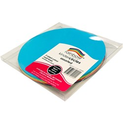 Kinder Circles Matte 180mm 80gsm Assorted Pack of 100