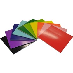 Rainbow Square Card 300gsm 203x203mm Assorted 100 Sheets