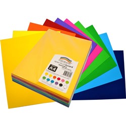 Rainbow Spectrum Board A4 220gsm Assorted 100 Sheets