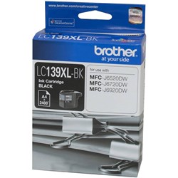 Brother LC 139 XL Black Ink 2400 Page Yield LC-139 LC139