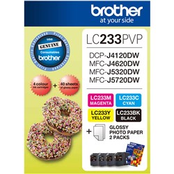 BROTHER LC233PVP PHOTO VALUE PACK