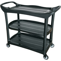 Compass 3 Shelf Utility Cart Black Assembly required