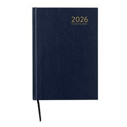 CUMBERLAND CLASSIC DIARY Day To Page Casebound A5 Black