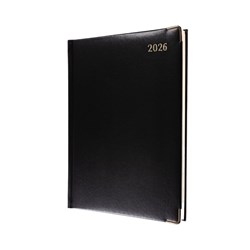 Debden Manager Classic Diary Day To A Page 190X260mm Black 2025