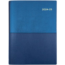 Collins Vanessa Financial Year Diary A4 Day to Page Blue 2024/2025