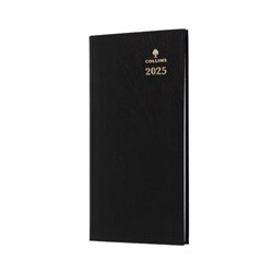 Collins Sterling Diary Week To View B6/7 Black 2025