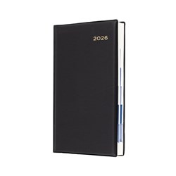 Collins Belmont Diary Day To Page Octavo Monthly Tabs Black 2025
