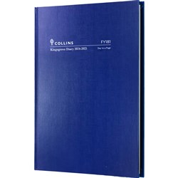Collins Kingsgrove Financial Year Diary A5 Day to Page Blue 2024/2025