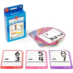 Learning Can Be Fun Flashcards Subtraction Cards 0-15 Pack of 65