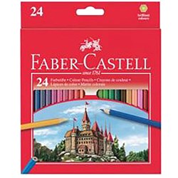 Faber-Castell Classic Colour Pencils Assorted Pack of 24