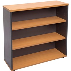 Rapid Worker Bookcase 900H x 900W x 315D Includes 2 Shelves Beech and Ironstone