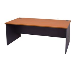 Rapid Worker Open Desk 1800mmW x 750mmD Cherry and Ironstone