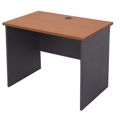 Rapid Worker Open Desk 900mmW x 600mmD Cherry and Ironstone