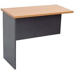 Rapidline Worker Desk Return 1200W x 600D Beech and Ironstone