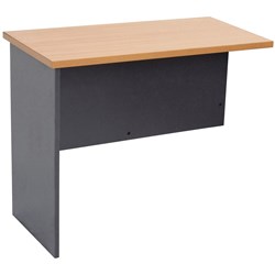 Rapidline Worker Desk Return 900W x 600D Beech and Ironstone