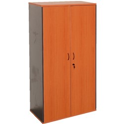 Rapid Worker Full Door Cupboard 1800H x 900W x 450D Cherry and Ironstone