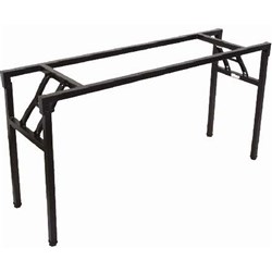 Heavy Duty Steel Folding Table Frame Only Suits Tops 1800Wx900D Black